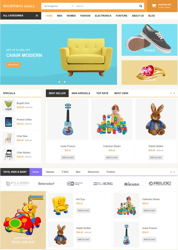 thiết kế website bán đồ gia dụng