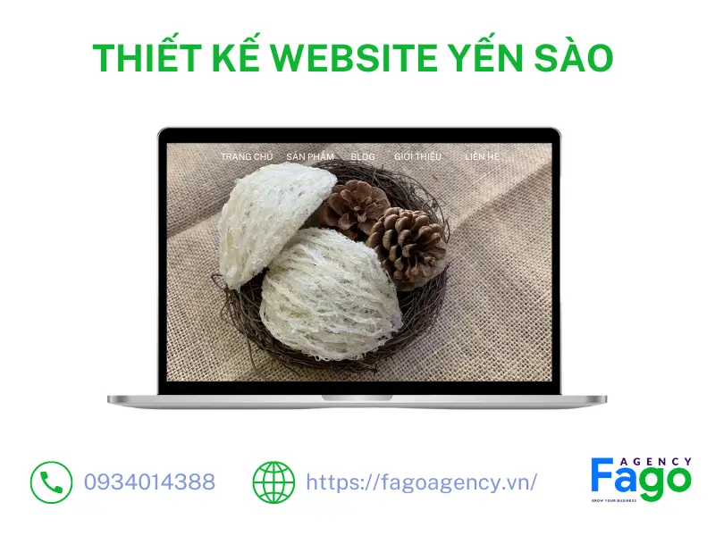#1 Thiết Kế Website Yến Sào Sang Trọng, Tinh Tế, Giá Tốt