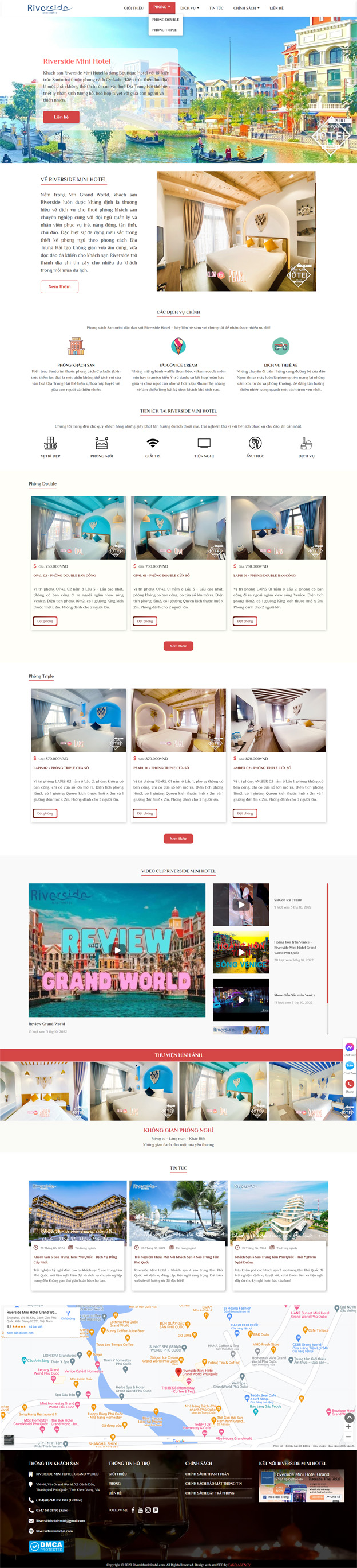 [minihotel] Thiết Kế Website Khách Sạn Du Lịch Đẹp, Thu Hút Và Chuẩn SEO