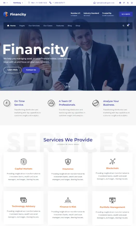 website tài chính