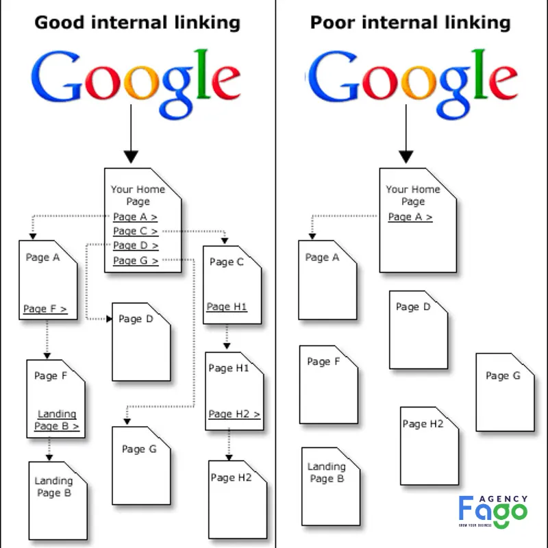 Xây dựng hệ thống liên kết nội bộ (Internal Link) để dẫn dắt Googlebot