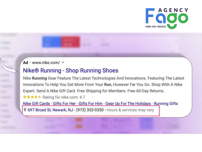 Ví dụ về tiện ích mở rộng địa điểm