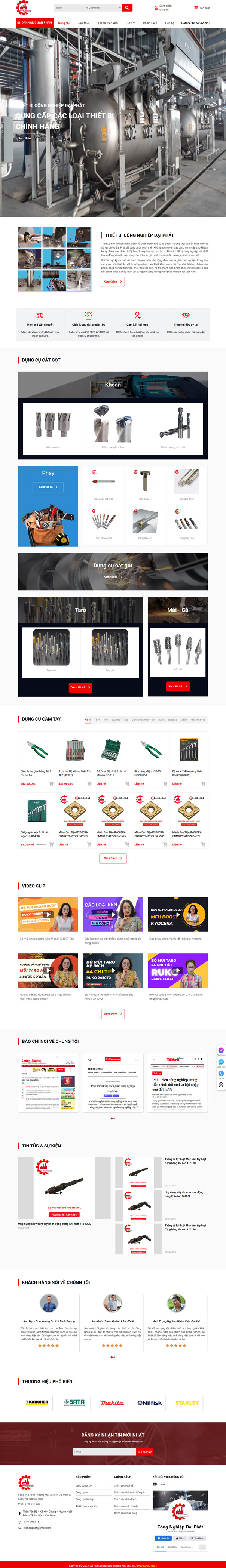 [daiphat] Thiết Kế Website Thiết Bị Công Nghiệp Đẹp, Thu Hút Và Chuyên Nghiệp