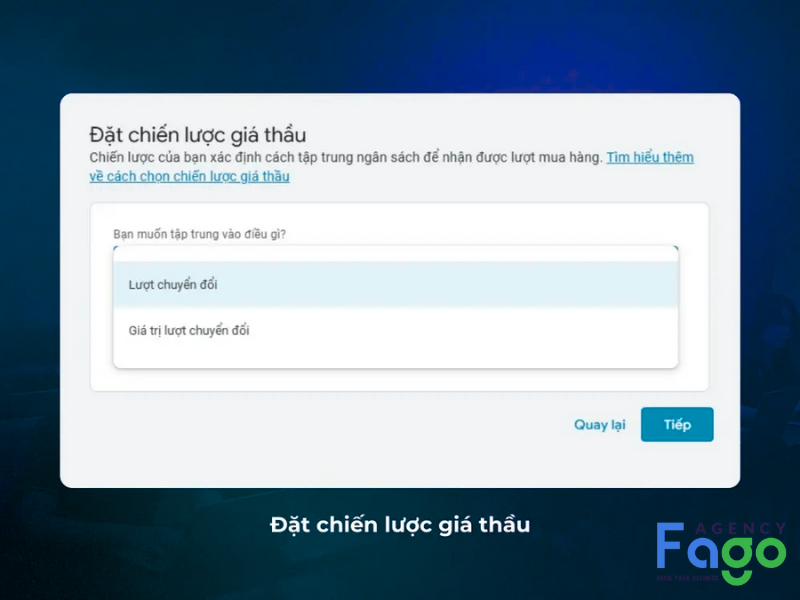 Đặt chiến lược giá thầu