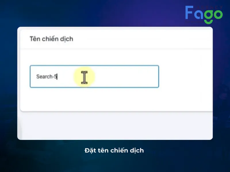 Đặt tên cho chiến dịch