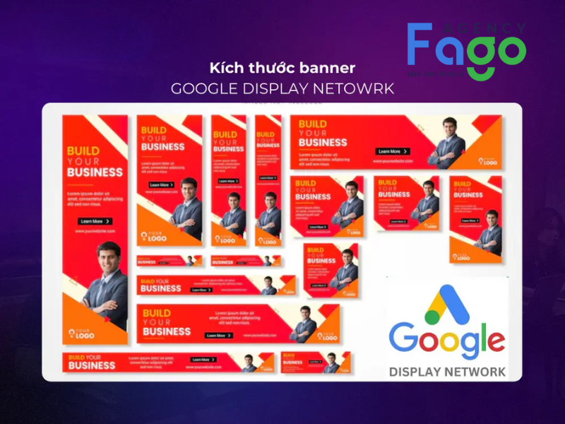 Các kích thước chuẩn của quảng cáo GDN trên Google Ads