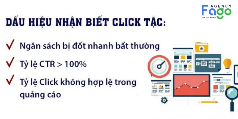 Dấu hiệu nhận biết chiến dịch quảng cáo bị click tặc