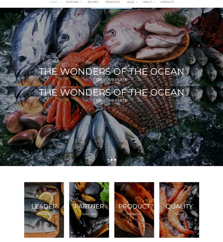 thiết kế website thủy hải sản