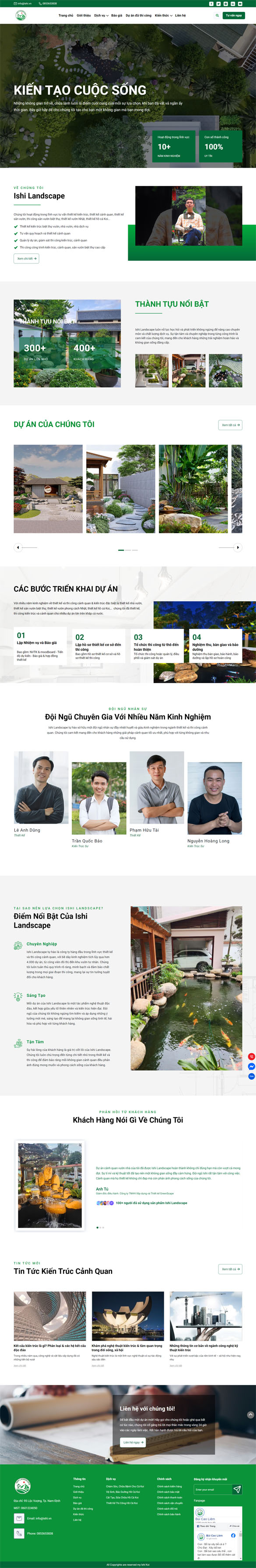 [ishilandscape] Thiết Kế Website Cá Koi Đẹp, Thu Hút Và Chuẩn Seo