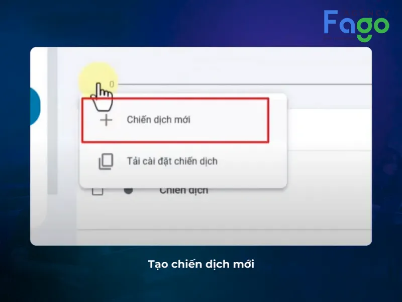 Tạo chiến dịch mới