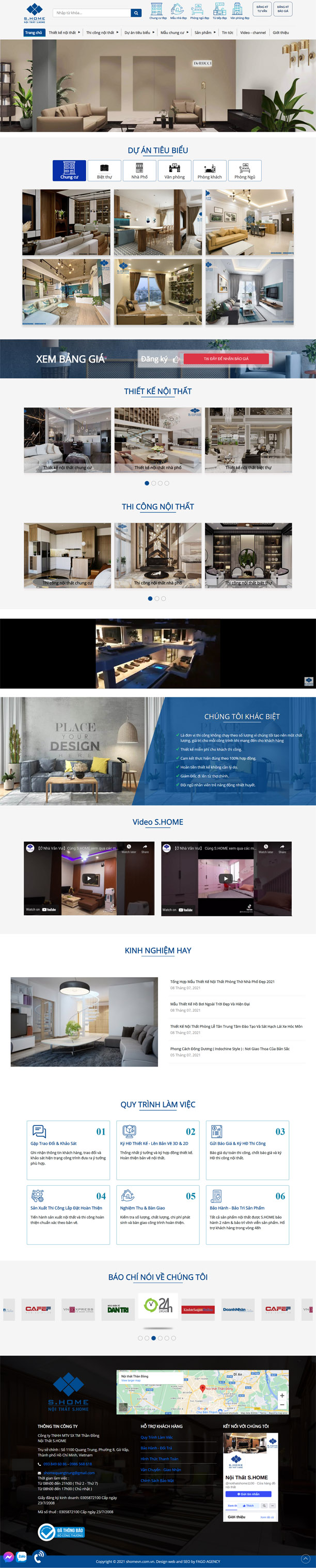 [shomevn] Thiết Kế Website Thi Công Nội Thất Đẹp, Thu Hút Và Chuyên Nghiệp
