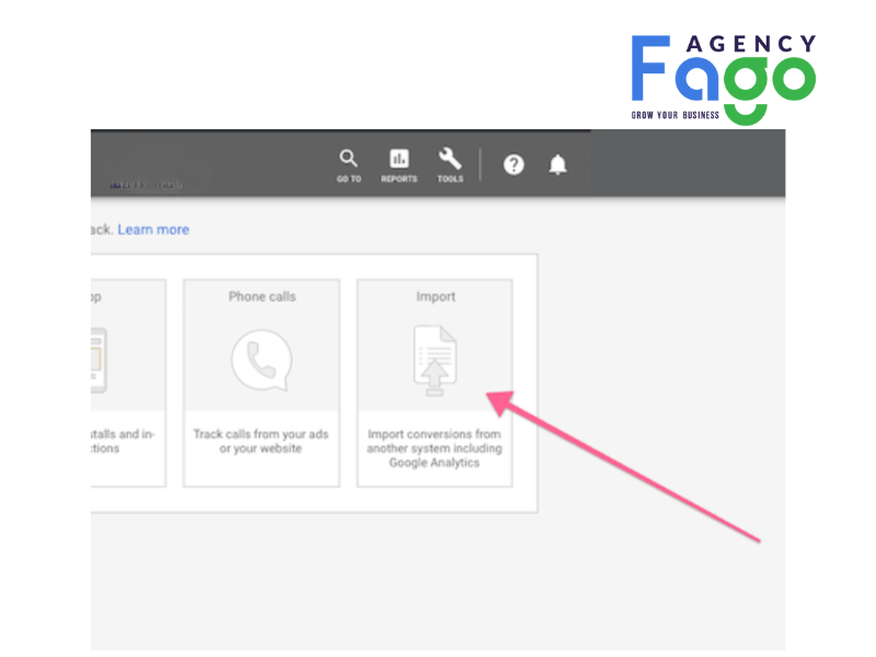 Chọn nhập (Import)
