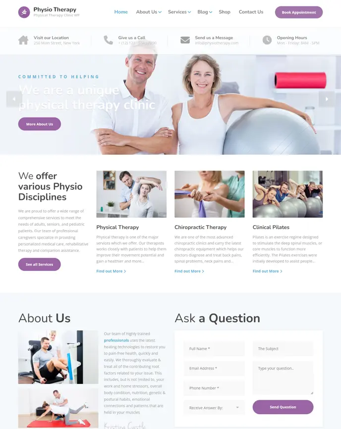 thiết kế website phòng khám