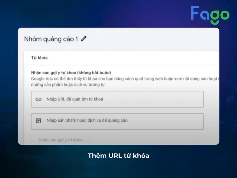 Thêm URL từ khoá