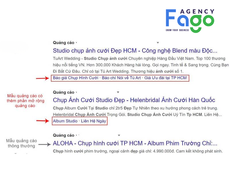 Sử dụng các tiện ích mở rộng quảng cáo