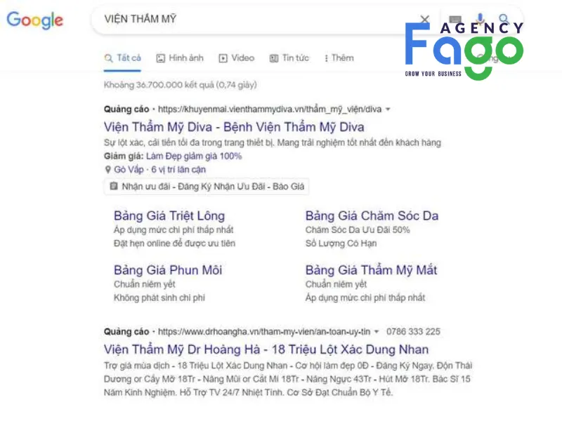 Quảng cáo tìm kiếm (Google Search)