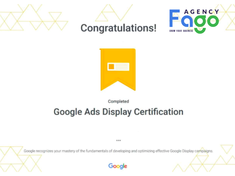 Chứng chỉ Google Ads Display