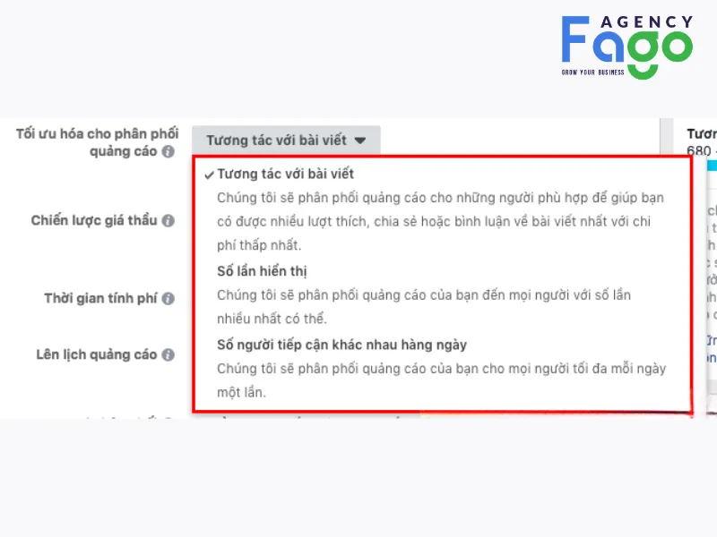 Chọn mục tiêu chiến dịch phù hợp là bước đầu tiên