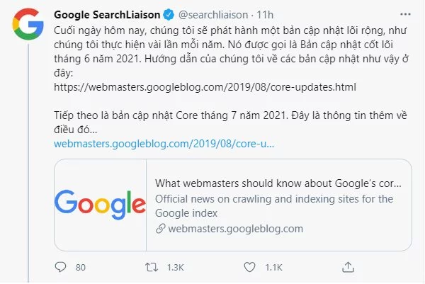 Bản Google Update tháng 6.2021 - Bạn cần quan tâm điều gì?